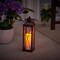 Smart Solar Smart Living 16 in. Glass/Metal Siena LED Candle Lantern Bronze 84036-LC - alternate 8